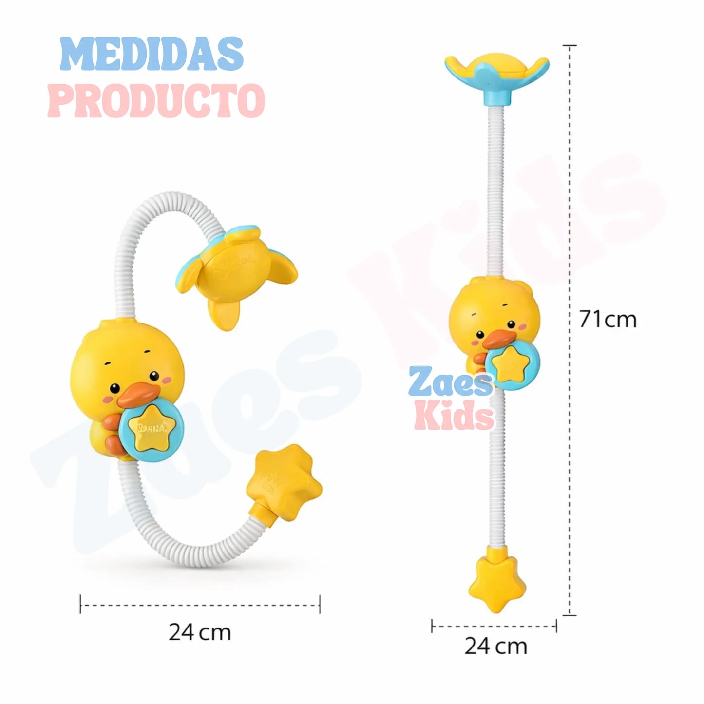 Ducha Regadera para Bañera Flexible Pato con Manguera Ajustable