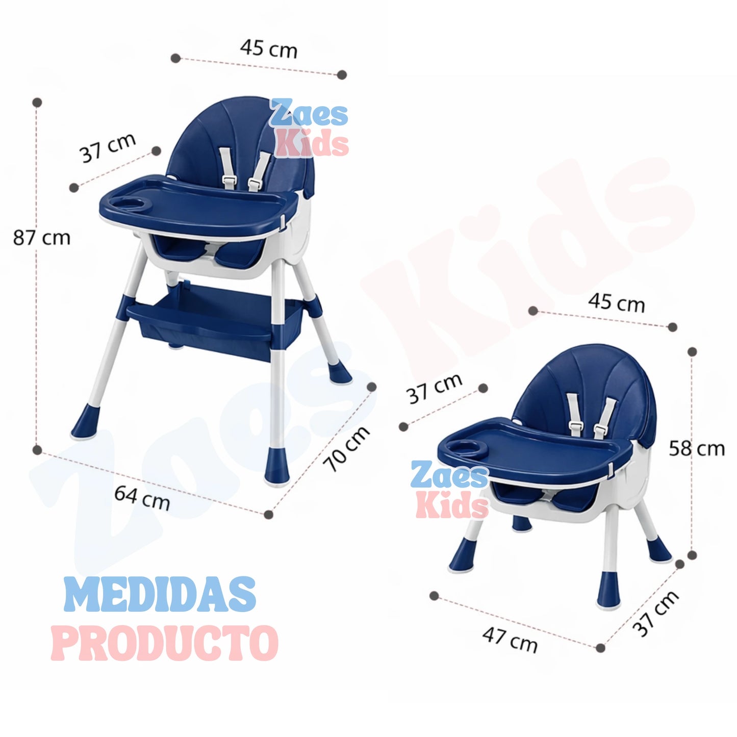 Silla Comedor 2 en 1 Clasico Confort