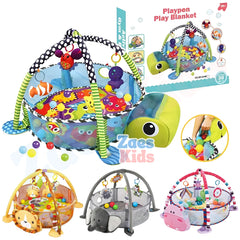 Gimnasio Interactivo 3 en 1 + Piscina Pelotas - AnimalsPlay