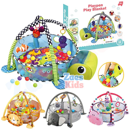 Gimnasio Interactivo 3 en 1 + Piscina Pelotas - AnimalsPlay