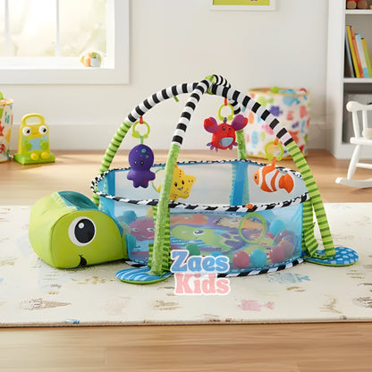 Gimnasio Interactivo 3 en 1 + Piscina Pelotas - AnimalsPlay