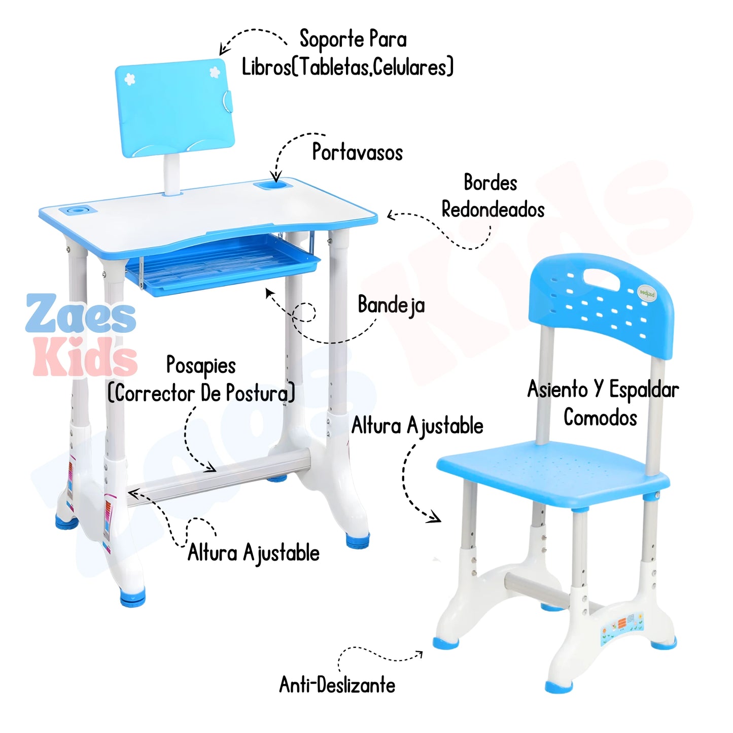 Escritorio Infantil Escolar Ajustable Con Silla - SmartKids