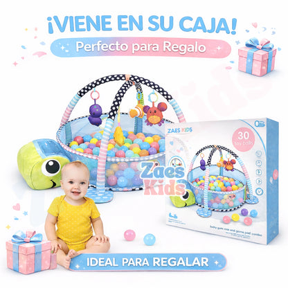 Gimnasio Interactivo 3 en 1 + Piscina Pelotas - AnimalsPlay