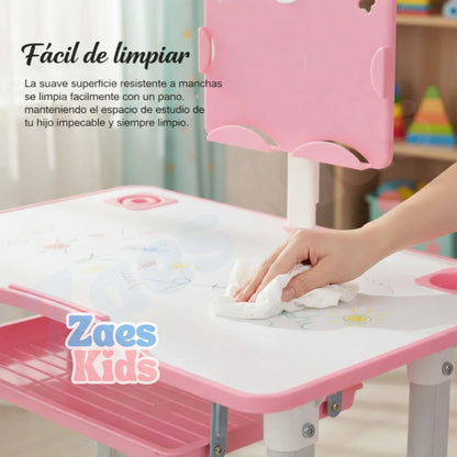 Escritorio Infantil Escolar Ajustable Con Silla - SmartKids