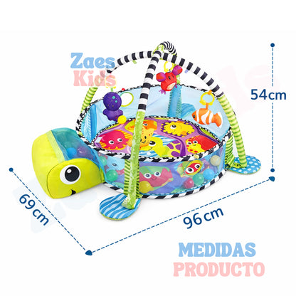 Gimnasio Interactivo 3 en 1 + Piscina Pelotas - AnimalsPlay