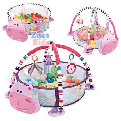 Gimnasio Interactivo 3 en 1 + Piscina Pelotas - AnimalsPlay