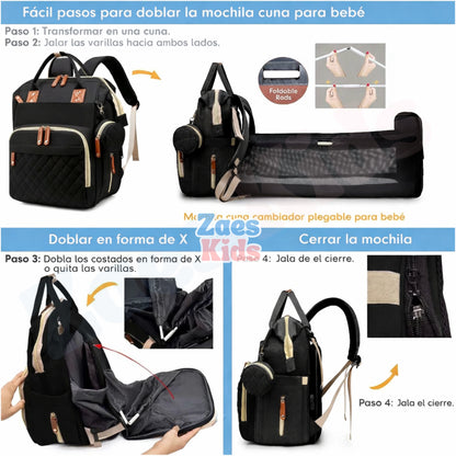 Morral Pañalera Con Cambiador Multifuncional 3 en 1 – TravelCare