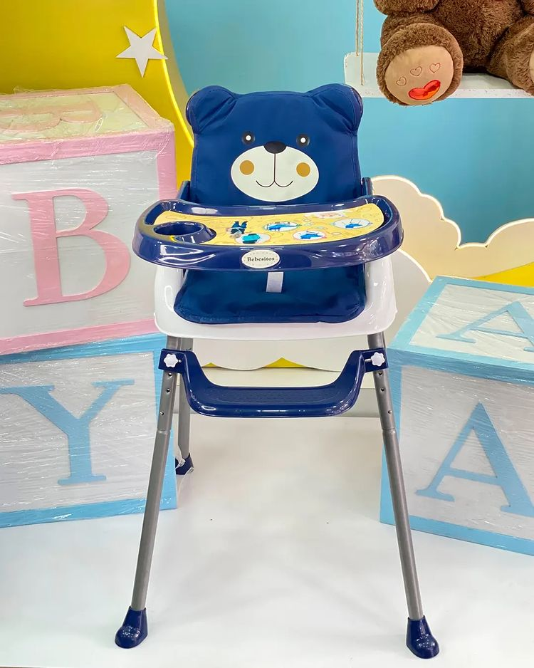 Silla Comedor Oso 3 en 1   Alta, Baja y Portatil