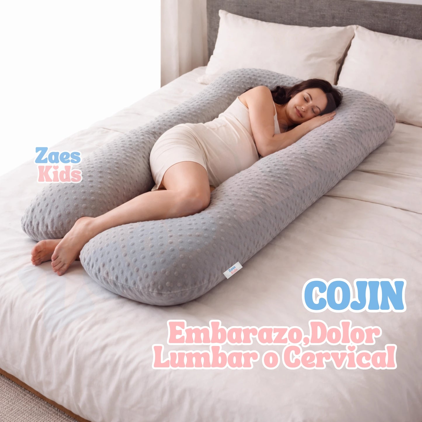 Almohada Ortopédica Ergonómica De Maternidad y Descanso Grande - TotalRest Pro