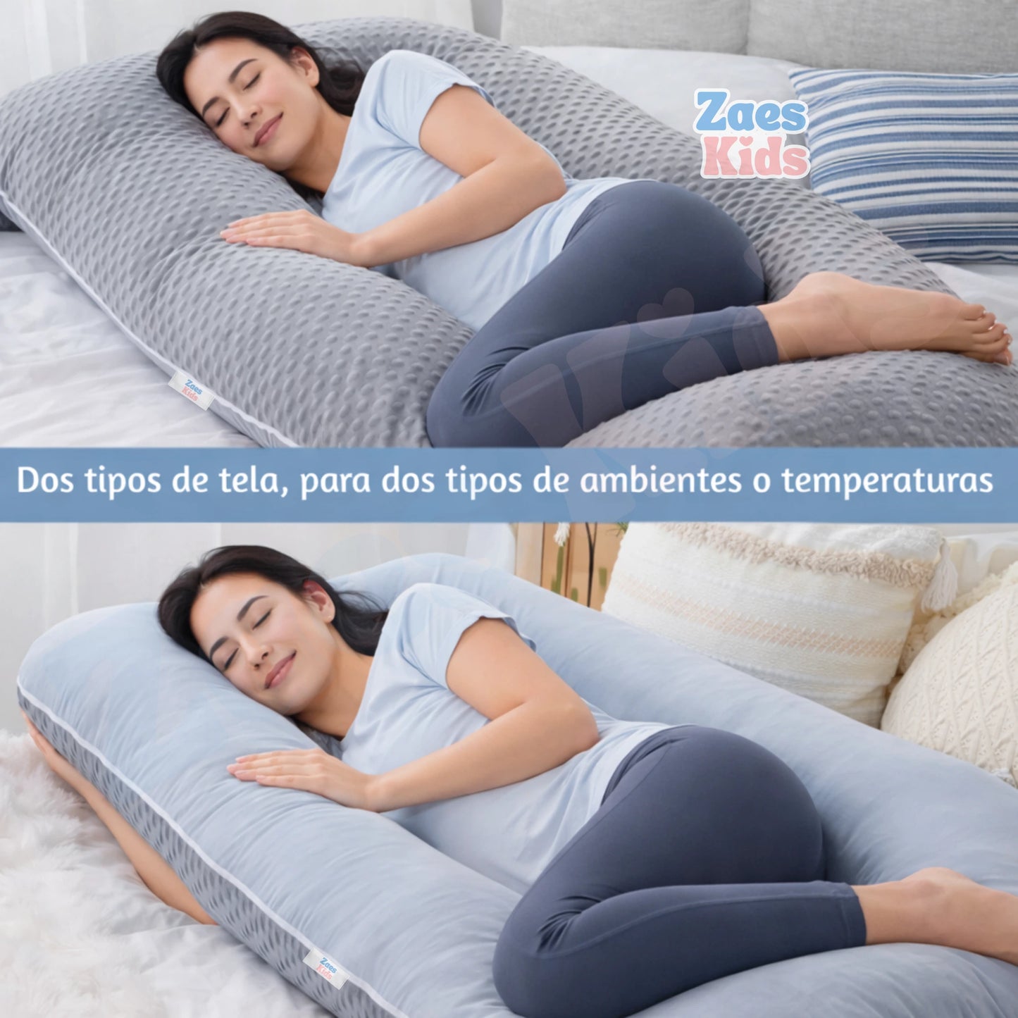 Almohada Ortopédica Ergonómica De Maternidad y Descanso Grande - TotalRest Pro