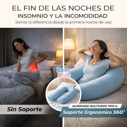 Almohada Ortopédica Ergonómica De Maternidad y Descanso Grande - TotalRest Pro