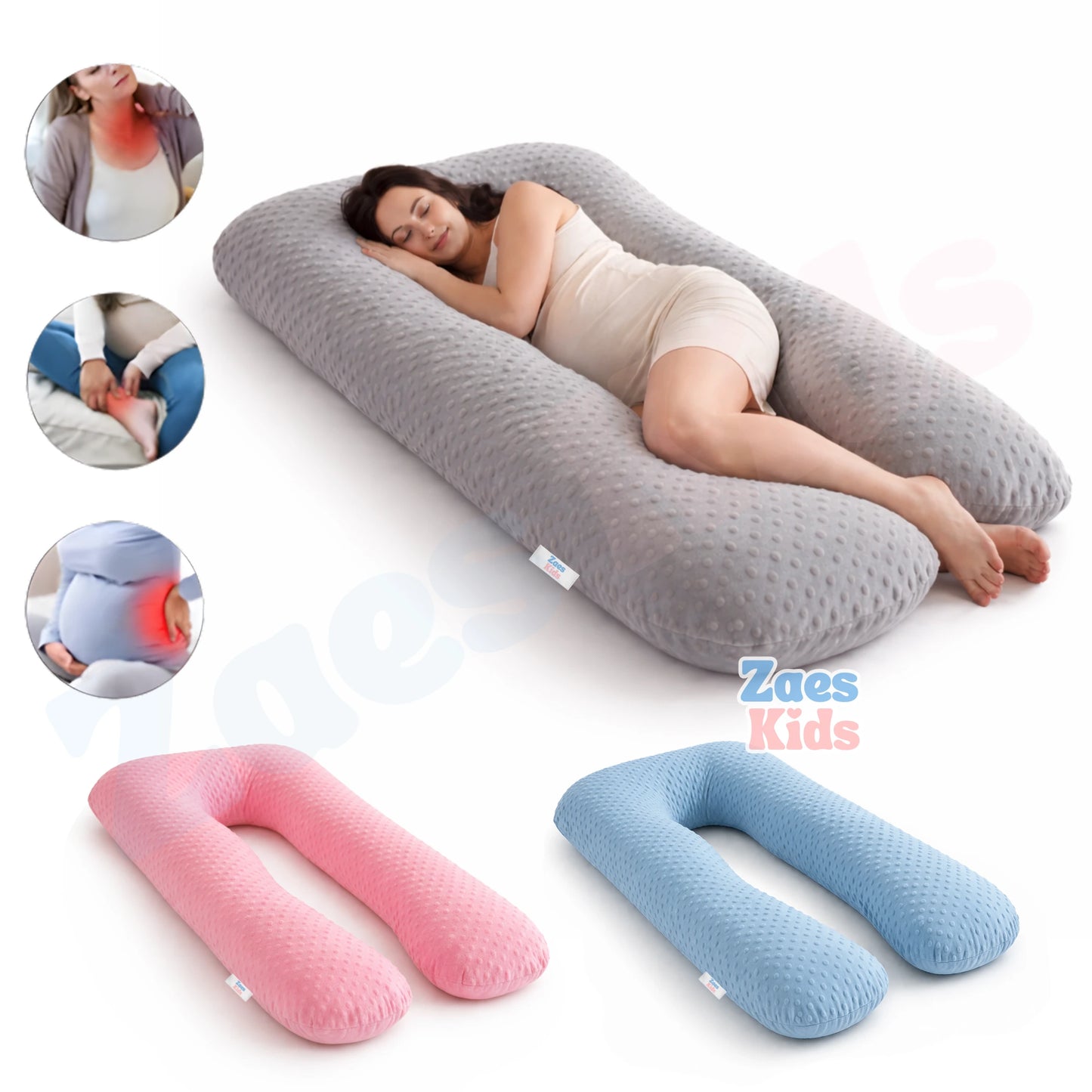 Almohada Ortopédica Ergonómica De Maternidad y Descanso Grande - TotalRest Pro