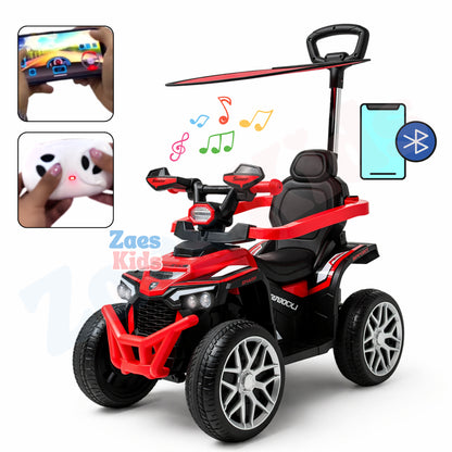 Cuatrimoto Eléctrica Infantil con Control Remoto y Capota