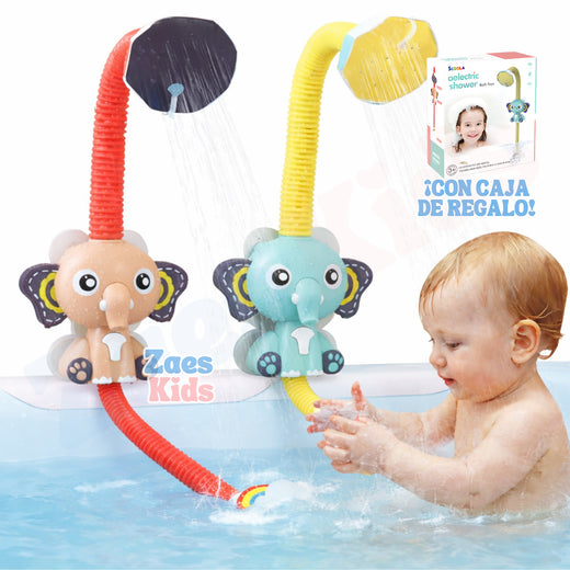 Ducha Regadera Interactiva para Bañera Elefante con Manguera Flexible