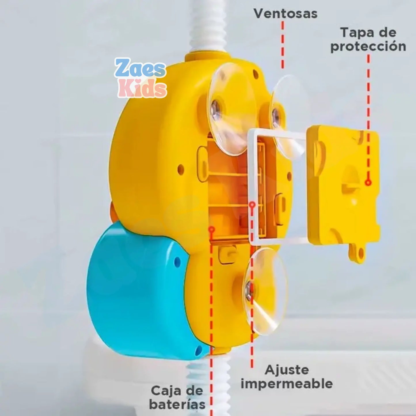 Ducha Regadera para Bañera Flexible Pato con Manguera Ajustable