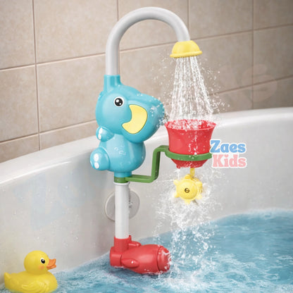 Ducha Regadera Interactiva para Bañera Elefante con Molino de Agua