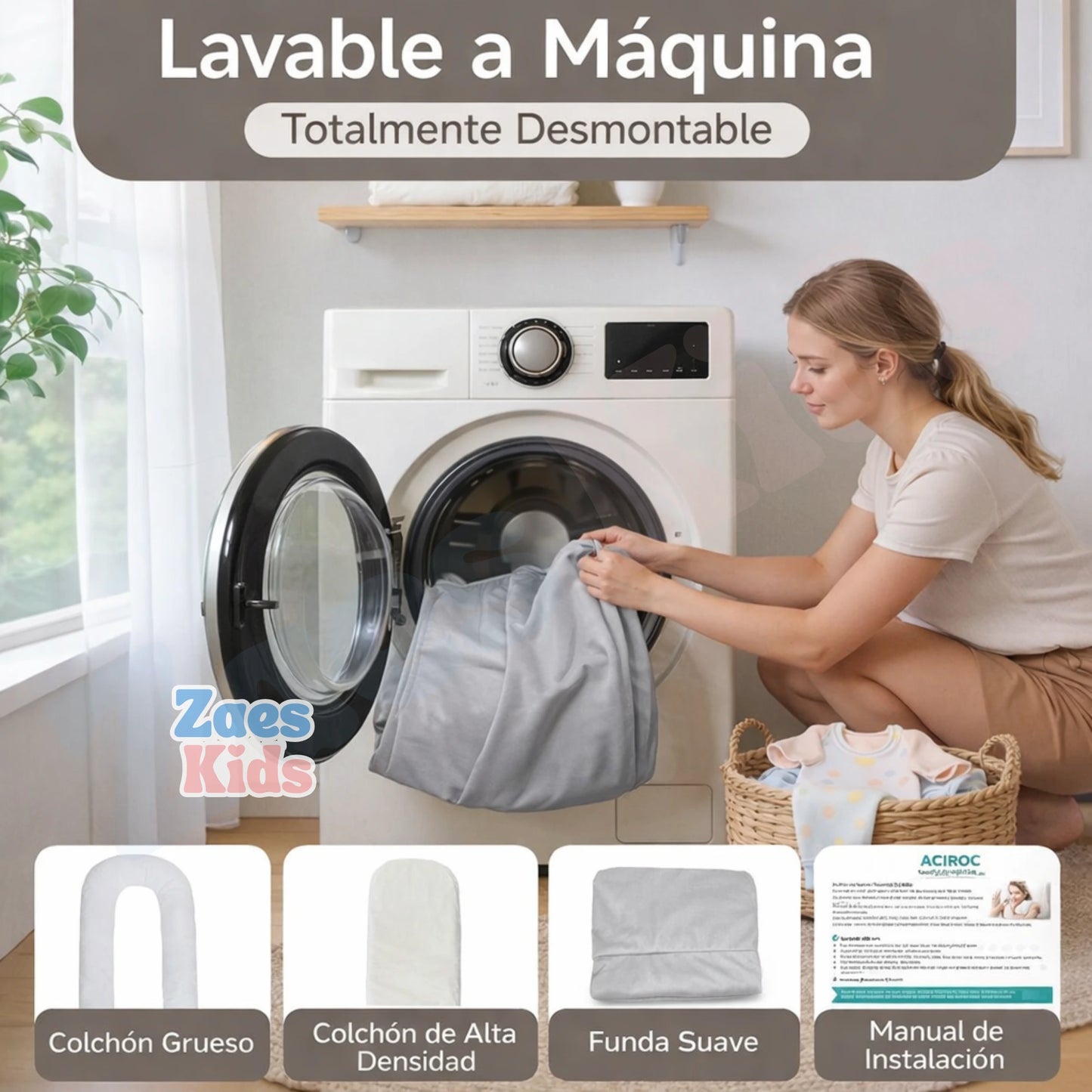 Nido para Bebé Ergonómico Recién Nacido Multifuncional - DreamNest Pro