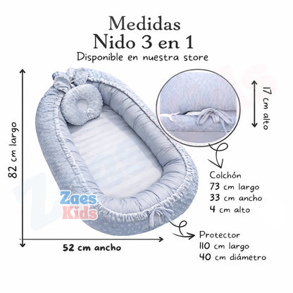 Nido para Bebé Ergonómico Recién Nacido Multifuncional - DreamNest Pro