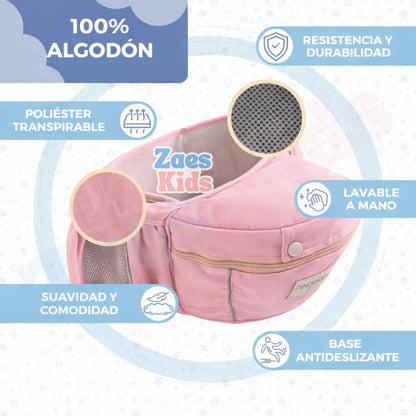 Cargador Portabebés Silla Ergonómico 6 En 1 Multiposiciones Para Bebe