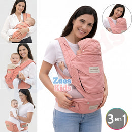 Cargador Portabebés Silla Ergonómico 6 En 1 Multiposiciones Para Bebe