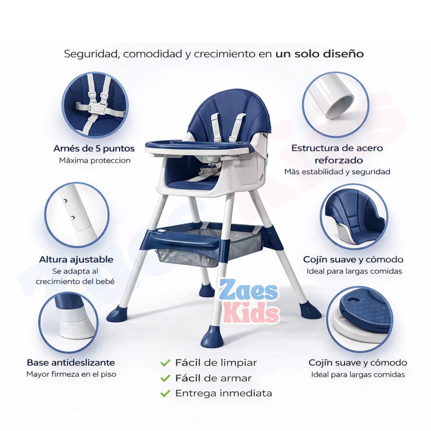 Silla Comedor 2 en 1  Clasico Confort