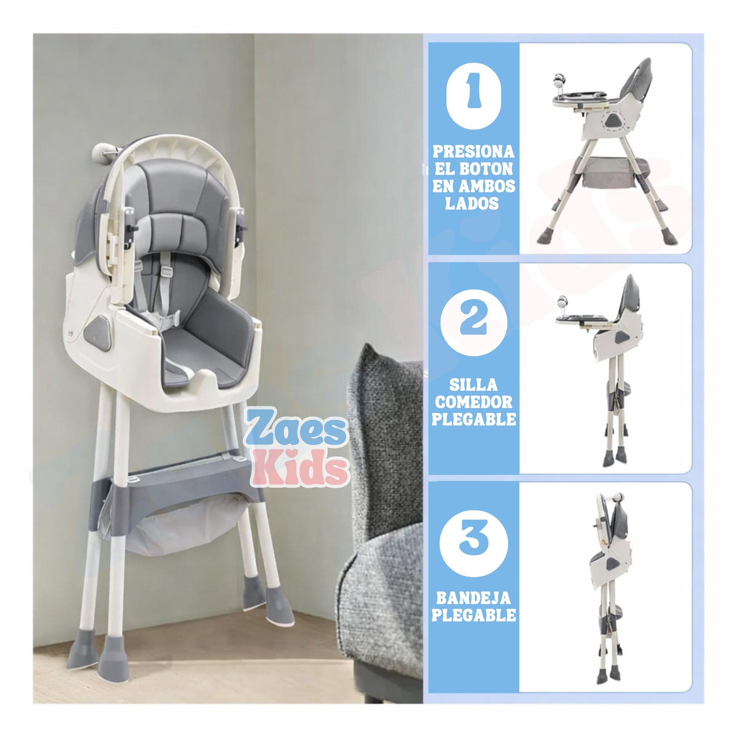 Silla Comedor Mecedora 5 en 1 Naomi- Edición Premium